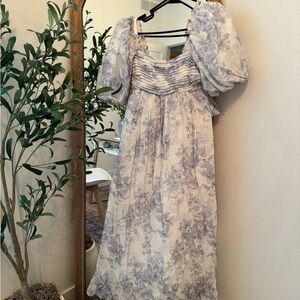 Worth Collective Floral Puff Sleeve Dress